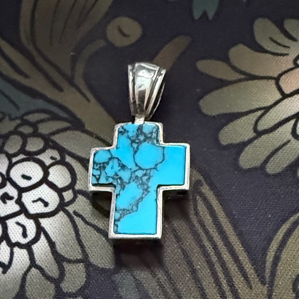 Turquoise Cross Pendant